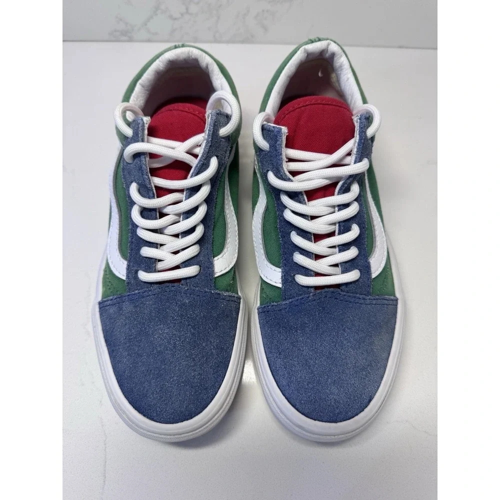 Vans Old Skool Yacht Club Shoes 5.5 W - 4 M Suede Canvas Color Block Colorful